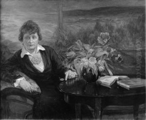 Hulda Garborg by Otto Valstad