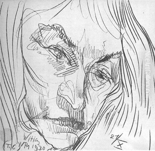 Autoportret, z dlugimi wlosami - view 1