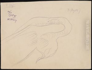Peyote Drawing by Stanislaw Ignacy Witkiewicz (Witkacy)
