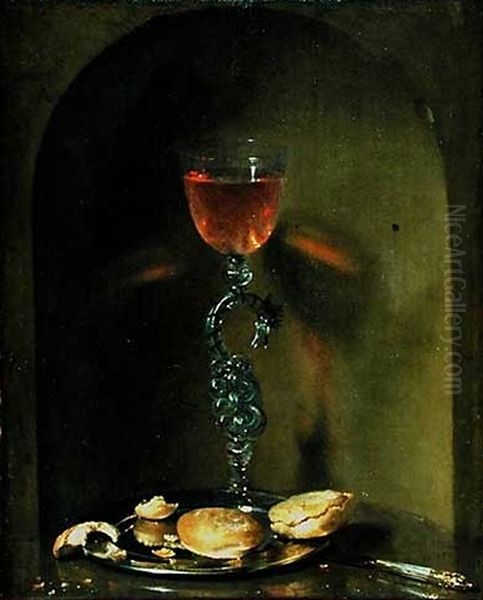 Still Life with Bread and Wine Glass - view 1