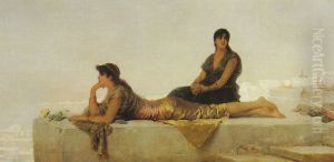Arab Women on a Rooftop.