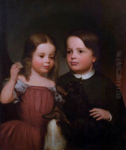 Willie and Ella Hubard, Children of the Artist by William James Hubard
