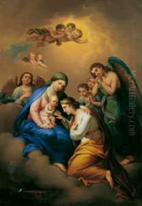 Mystic marriage of Saint Catherine of Alexandria by Hubert Maurer