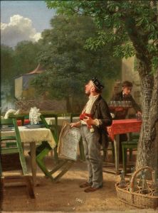 Fruhling im Biergarten by Hugo Kotschenreiter