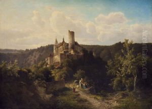 Landschaft mit der Burg Krivoklat (Purglitz) Landschaft mit der Burg Krivoklat (Purglitz)
