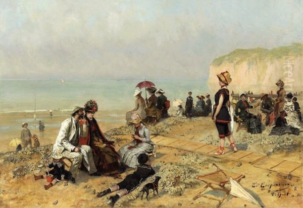 Le Treport. L'heure du bain. - view 1