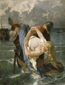 Norman pirates in the 9th century by Evariste Vital Luminais