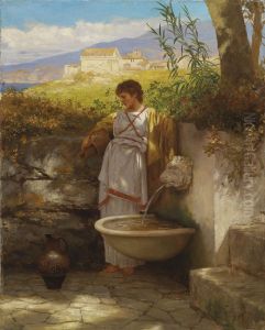 At the well