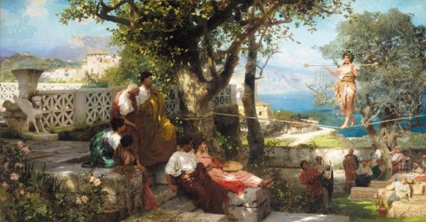 The tightrope walkers audience, Capri - view 1