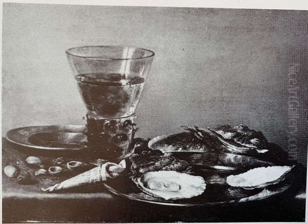 Still life with oyster meal - view 1