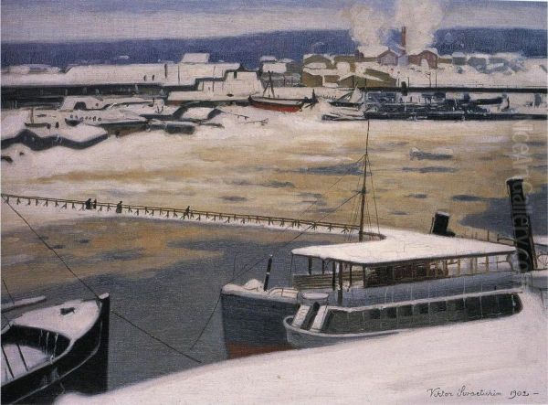 Talvinen satama - view 1