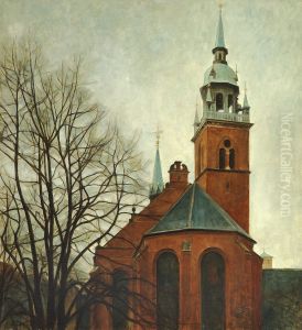 Helligandskirken (The Holy Spirit) in Copenhagen. by Svend Hammershoi
