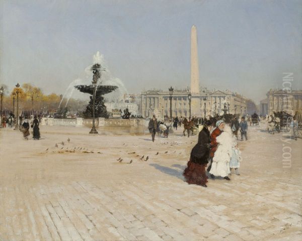 Un angolo di Place de la Concorde a Parigi - view 1
