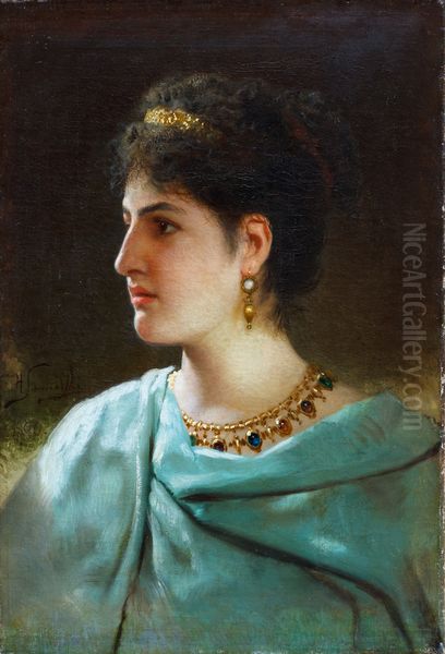 Painting of Antonia Caenis - view 1