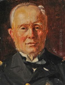 Portraet af Carl Adolph Bruun. Studie. by Michael Peter Ancher