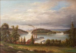 Utsikt fran Alvik in mot staden by Ernfried Wahlqvist
