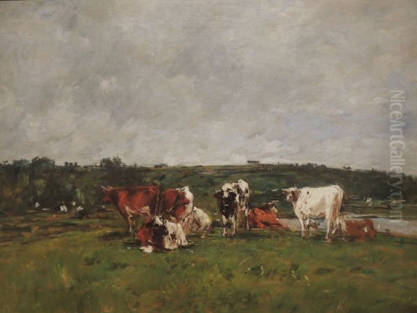 Cows grazing - view 1