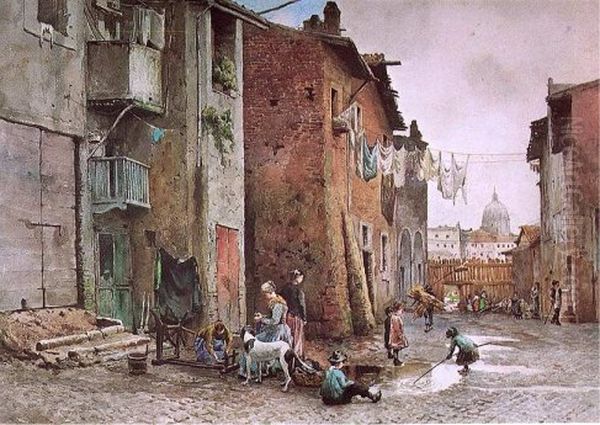 Vecchie Case alla Lungaretta in Rome (rione Trastevere) - view 1