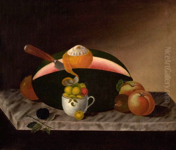 Still Life with Fruit and Gold Band Cup - view 1
