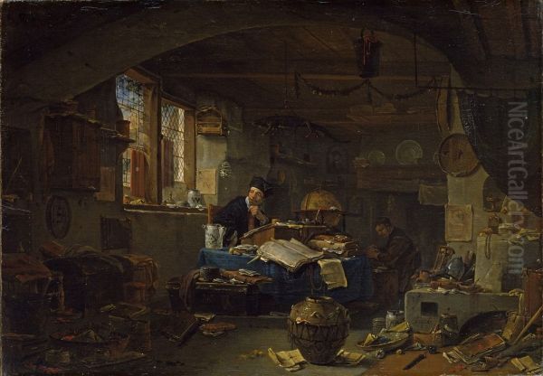 Der Alchimist / Alchemist in his laboratory - view 1