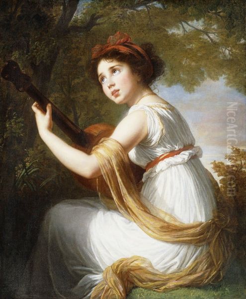 Julie Le Brun jouant de la guitare - view 1