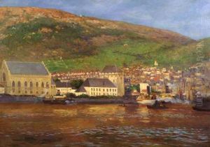 Bergen sett fra sjosiden, 1906 by unknown