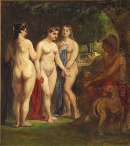 Judgement of Paris. by Wilhelm Marstrand