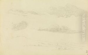 Wolkenstudie uber Elbtal by Caspar David Friedrich