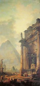 Ruines avec pyramide