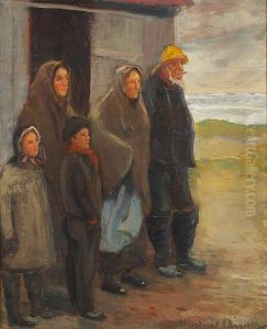 Perilous moments. by Michael Peter Ancher