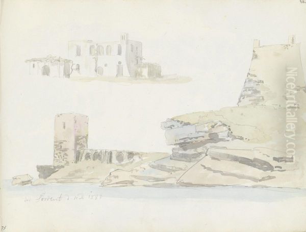 Bygninger; befestninger ved Sorrento - view 1