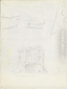 Bater pa stranden ved Baia; "Venus-templet", Baia