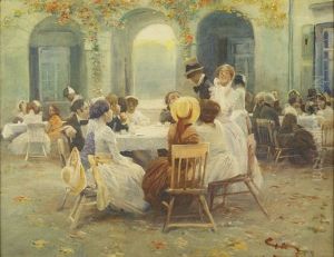 Heitere Runde im Malkasten by Wilhelm Schreuer
