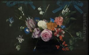 Bloemenkrans by Daniel Seghers