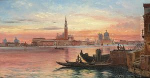 Venice at sunset. Venice at sunset.