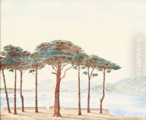 Coastal scene from Juan-les-Pins by unknown