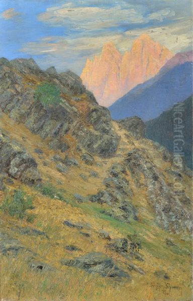 Evening in the Dolomites - view 1