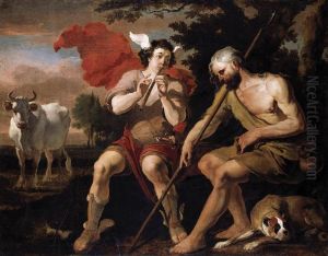 Mercury   and  Argos by Abraham Danielsz. Hondius