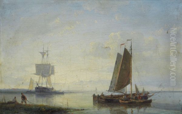 Hauling the nets - view 1