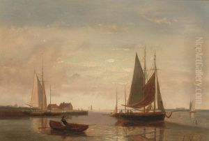 Fishing boats off a jetty (2)