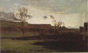 Landscape with Factories by Claude Oscar Monet
