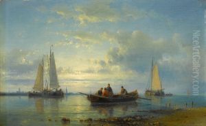 Fishing boats on a shore