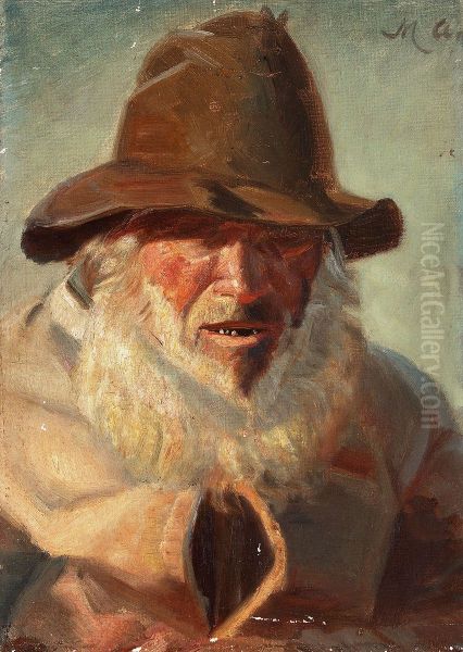 Man with a white beard. - view 1