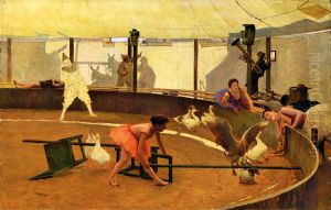 Quacks with Geese (The Education of Geese in the Circus) by Giovanni Battista Quadrone