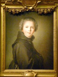 Portrait presume de Louise-Anne de Bourbon, dite Mademoiselle de Charolais by Jean-Marc Nattier