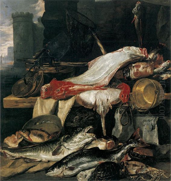 Fishmonger's stall - view 1