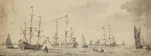 Zeilboten by Abraham Storck
