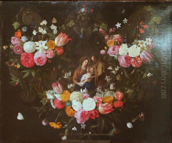 Garland of Flowers with the Holy Family - view 1