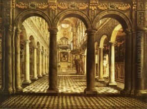 Interior of the Jesuit church in Antwerp