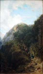Tourists in the Mountains by Carl Spitzweg